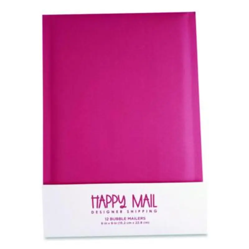 Self-Sealing Bubble Mailer, 6 x 9, Pink, 12/Pack - Envelopes & Mailers | Happy Mail