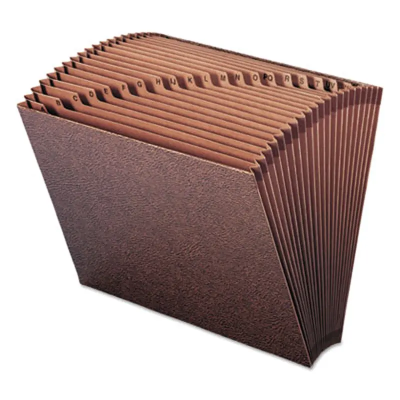TUFF Expanding Open-Top Stadium File, 21 Sections, 1/21-Cut Tabs, Letter Size, Redrope - File Jackets/Sleeves/Wallets | Smead