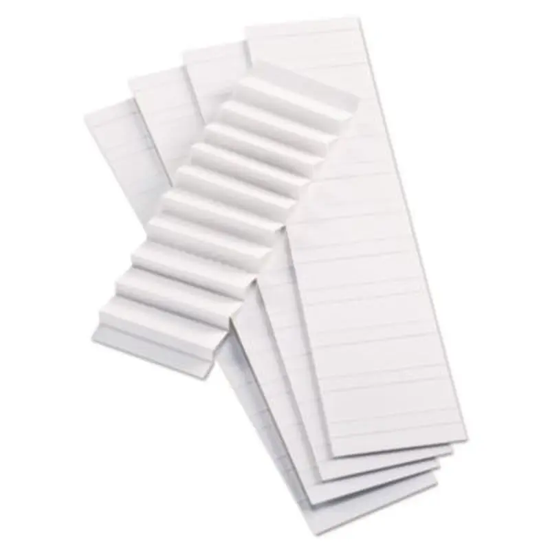 Blank Inserts For Hanging File Folders, Compatible with 42 Series Tabs, 1/5-Cut, White, 2" Wide, 100/Pack - File Inserts/Tabs | Pendaflex