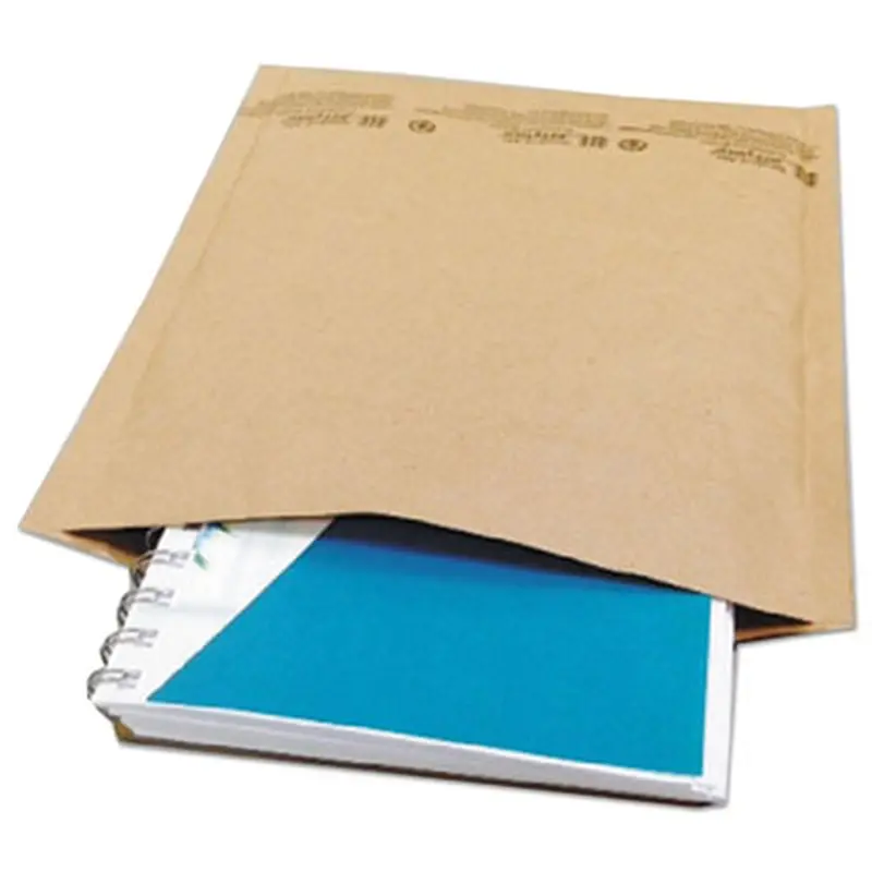 Natural Self-Seal Cushioned Mailer, #2, Barrier Bubble Air Cell Cushion, Self-Adhesive Closure, 8.5 x 12, Kraft, 100/Carton - Envelopes & Mailers | Universal