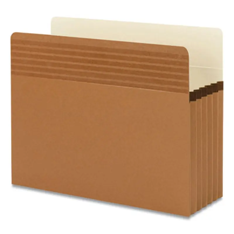 Easy Grip Pockets, 5.25" Expansion, Letter Size, Redrope, 10/Box - File Jackets/Sleeves/Wallets | Smead