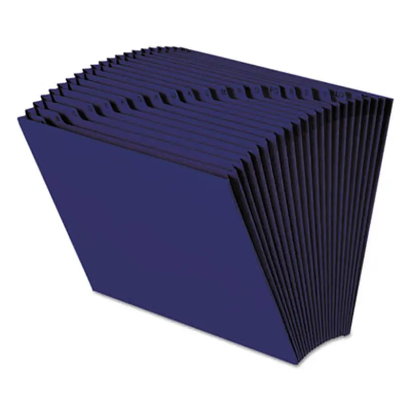 Heavy-Duty Indexed Expanding Open Top Color Files, 21 Sections, 1/21-Cut Tabs, Letter Size, Navy Blue - File Jackets/Sleeves/Wallets | Smead
