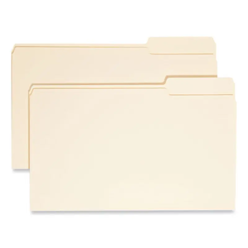 Manila File Folders, 1/3-Cut Tabs: Right Position, Legal Size, 0.75" Expansion, Manila, 100/Box - File Folders | Smead
