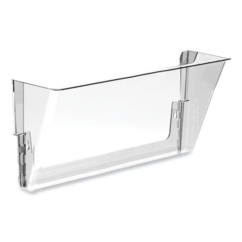 Wall File, Letter Size, 13" x 4" x 7", Clear - Hanging File Systems | Storex
