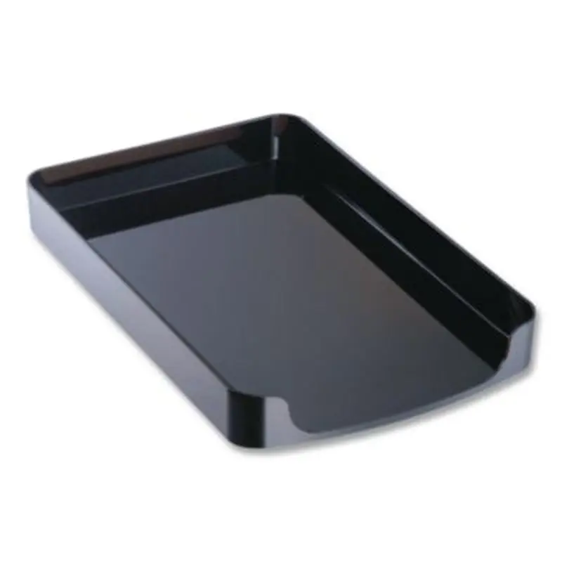 2200 Series Front-Loading Desk Tray, 1 Section, Legal Size Files, 10.25" x 15.38" x 2", Black - Desktop Document Racks & Sorters | Officemate