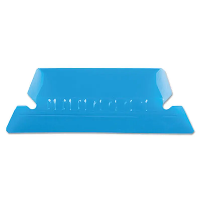 Transparent Colored Tabs For Hanging File Folders, 1/5-Cut, Blue, 2" Wide, 25/Pack - File Inserts/Tabs | Pendaflex