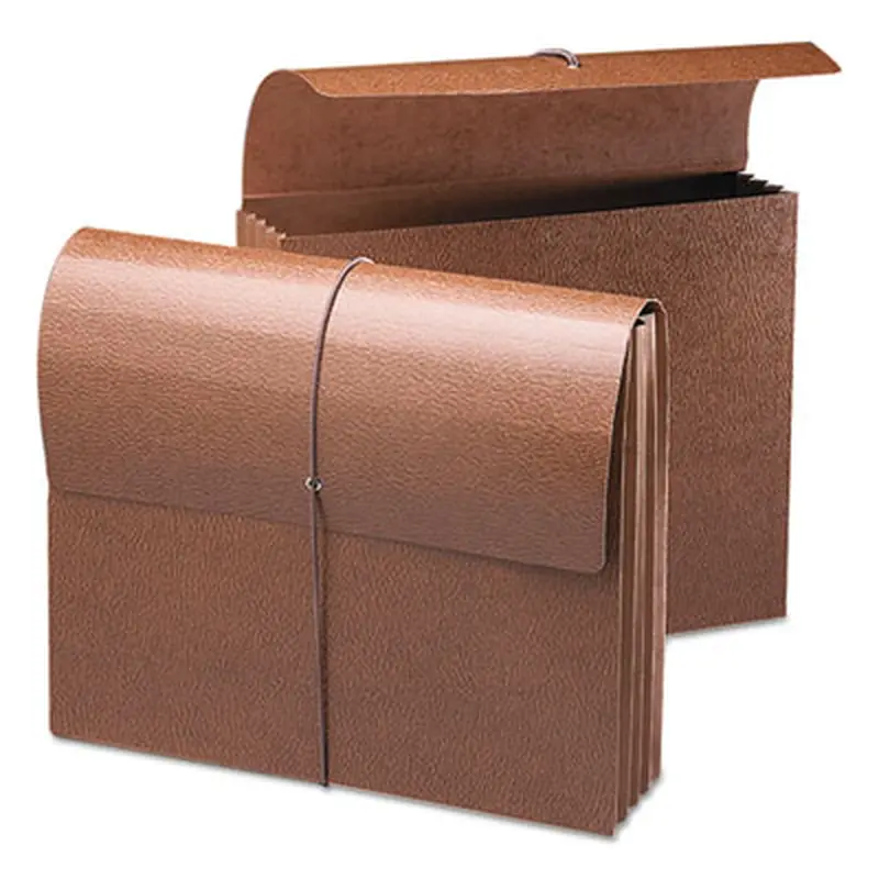Classic Expanding Wallets, 3.5" Expansion, 1 Section, Elastic Cord Closure, Letter Size, Redrope - File Jackets/Sleeves/Wallets | Smead