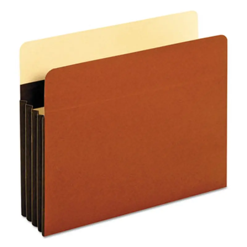Heavy-Duty File Pockets, 3.5" Expansion, Letter Size, Redrope, 25/Box - File Jackets/Sleeves/Wallets | Pendaflex