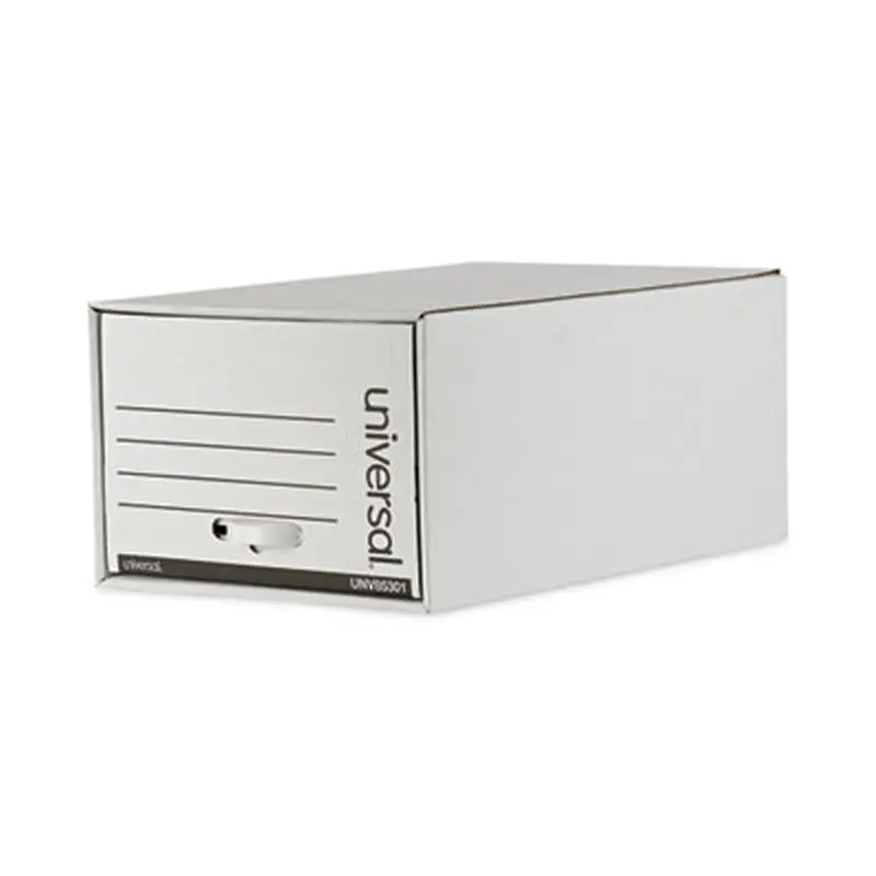 Heavy-Duty Storage Drawers, Legal Files, 17.25" x 25.5" x 11.5", White, 6/Carton - File Boxes | Universal