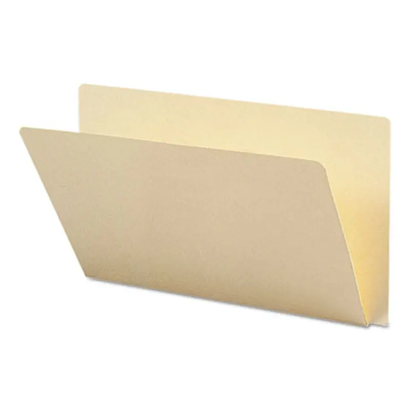 Extended End Tab Manila Folders, Straight Tabs, Legal Size, 0.75" Expansion, Manila, 100/Box - File Folders | Smead