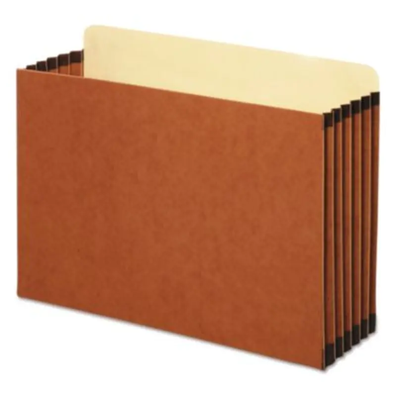 File Cabinet Pockets, 5.25" Expansion, Legal Size, Redrope, 10/Box - File Jackets/Sleeves/Wallets | Pendaflex