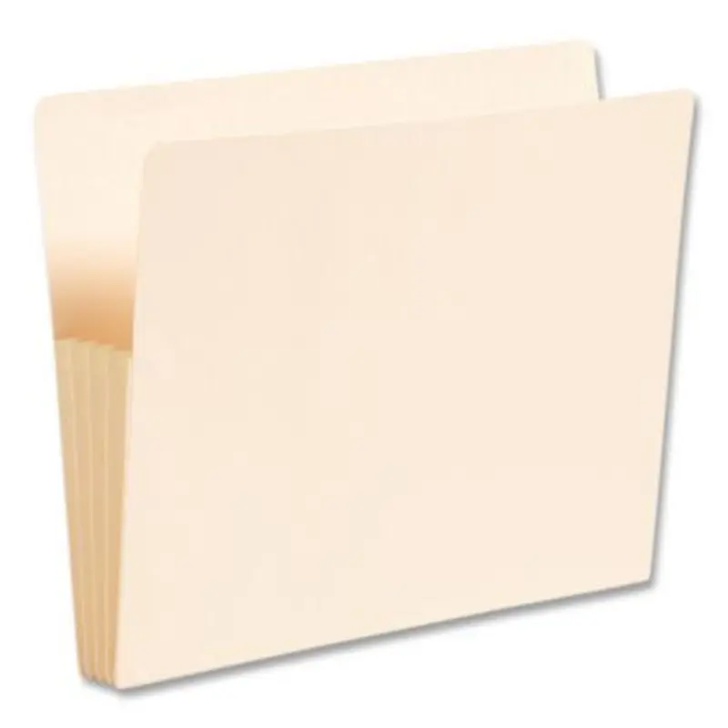 Manila End Tab File Pockets, 3.5" Expansion, Letter Size, Manila, 25/Box - File Jackets/Sleeves/Wallets | Smead