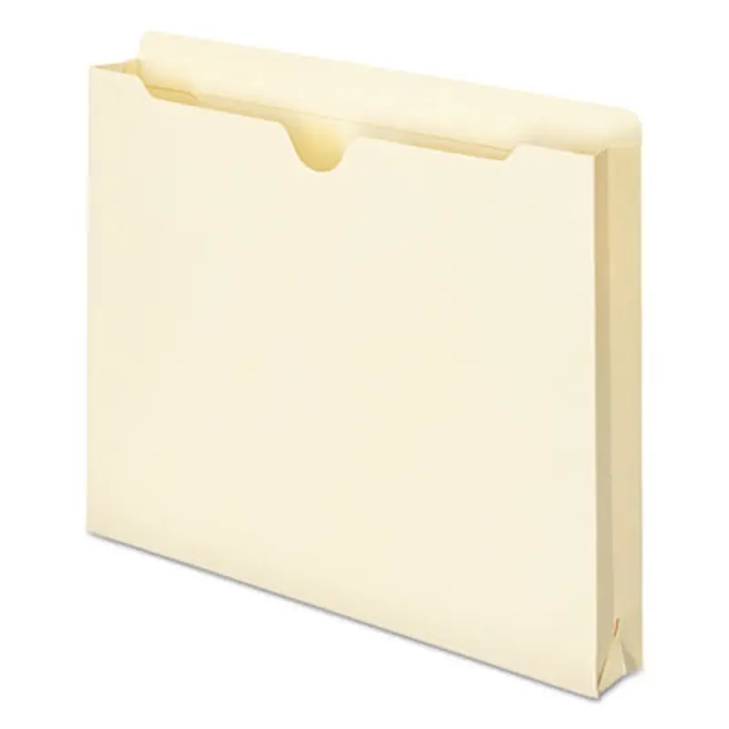 Manila File Jackets, 2-Ply Straight Tab, Letter Size, Manila, 50/Box - File Jackets/Sleeves/Wallets | Smead