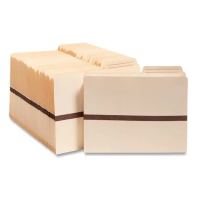 Manila File Pockets, 1" Expansion, Letter Size, Manila - File Jackets/Sleeves/Wallets | Smead