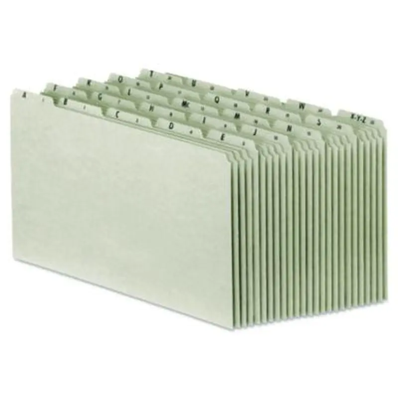 Top Tab A-Z File Guides, 1/5-Cut Top Tab, A to Z, 8.5 x 14, Gray, 25/Set - File Guides | Pendaflex