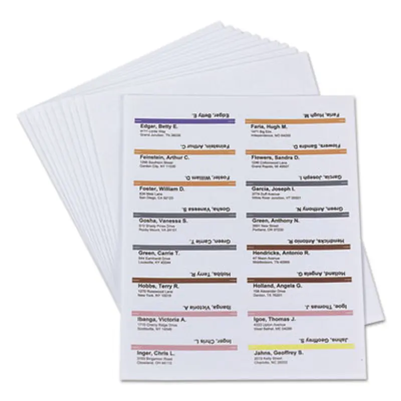 Viewables Hanging Folder Tabs and Labels, Label Pack Refill, 1/3-Cut, Assorted Colors, 3.5" Wide, 160/Pack - File Inserts/Tabs | Smead