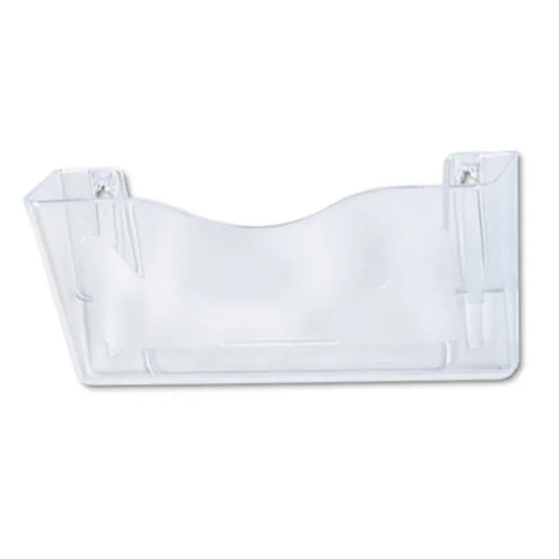 Euro-Style DocuPocket Landscape Wall File, Larger Files/Tabloid Size, 15" x 4" x 6.63", Clear - Hanging File Systems | deflecto