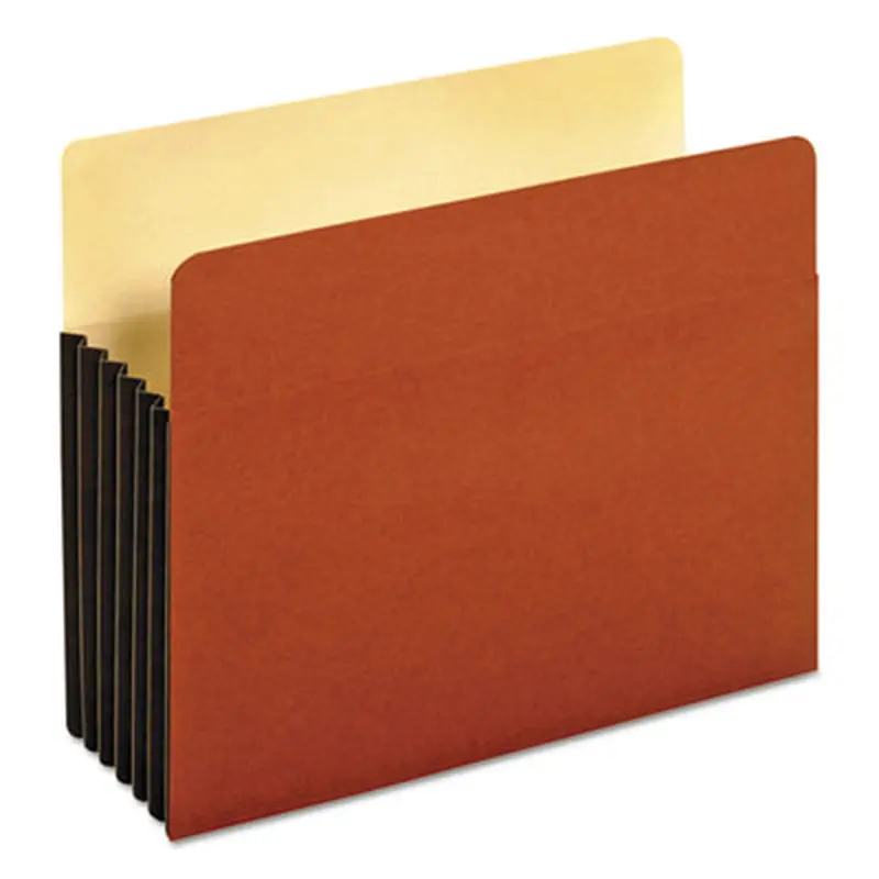 File Pocket with Tyvek, 5.25" Expansion, Letter Size, Redrope, 10/Box - File Jackets/Sleeves/Wallets | Pendaflex