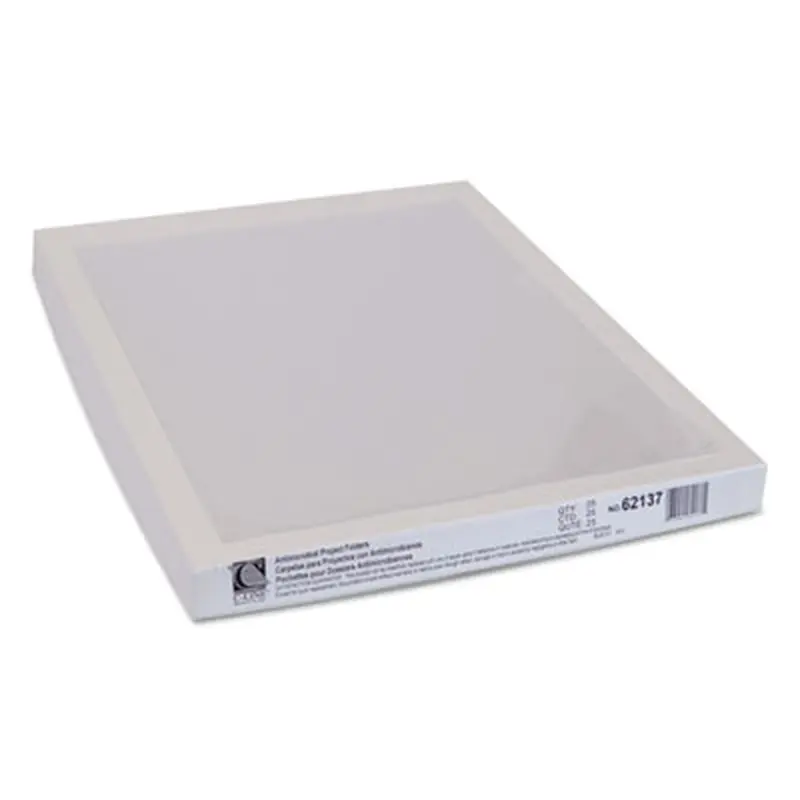 Antimicrobial Protected Poly Project Folders, Letter Size, Clear, 25/Box - Project Folders | C-Line