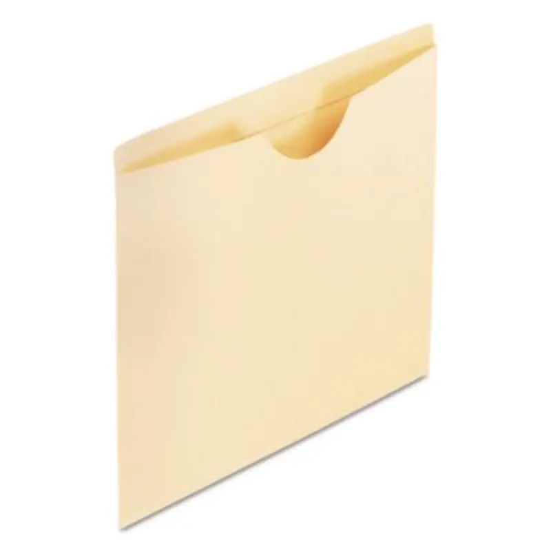 Manila Reinforced File Jackets, 2-Ply Straight Tab, Legal Size, Manila, 100/Box - File Jackets/Sleeves/Wallets | Pendaflex