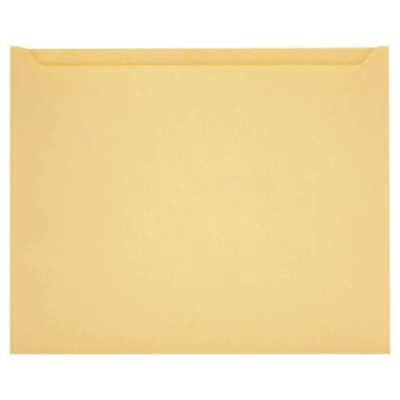 Paper File Jackets, Letter Size, Buff, 100/Box - File Jackets/Sleeves/Wallets | Quality Park