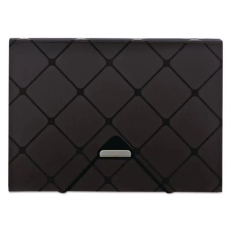 Poly Expanding File, 1.5" Expansion, 13 Sections, Cord/Hook Closure, 1/12-Cut Tabs, Letter Size, Black - File Jackets/Sleeves/Wallets | Pendaflex