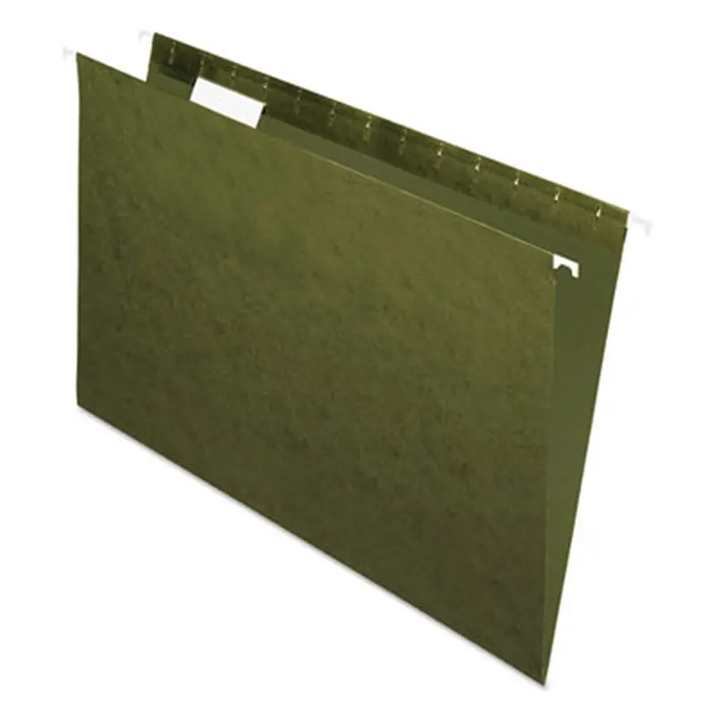 Standard Green Hanging Folders, Legal Size, 1/5-Cut Tabs, Standard Green, 25/Box - Hanging File Folders | Pendaflex