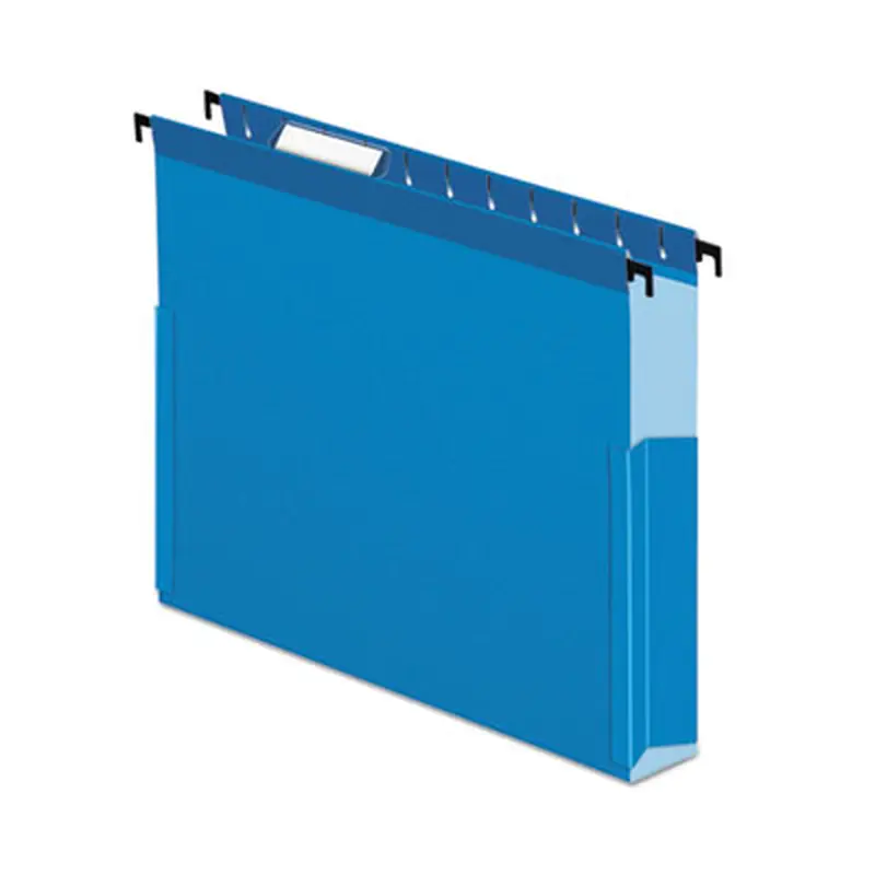 SureHook Reinforced Extra-Capacity Hanging Box File, 1 Section, 2" Capacity, Letter Size, 1/5-Cut Tabs, Blue, 25/Box - Hanging File Folders | Pendaflex