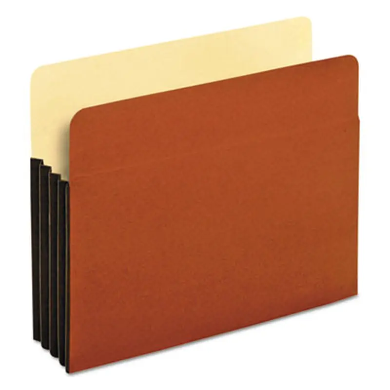 File Pocket with Tyvek, 3.5" Expansion, Letter Size, Redrope, 10/Box - File Jackets/Sleeves/Wallets | Pendaflex