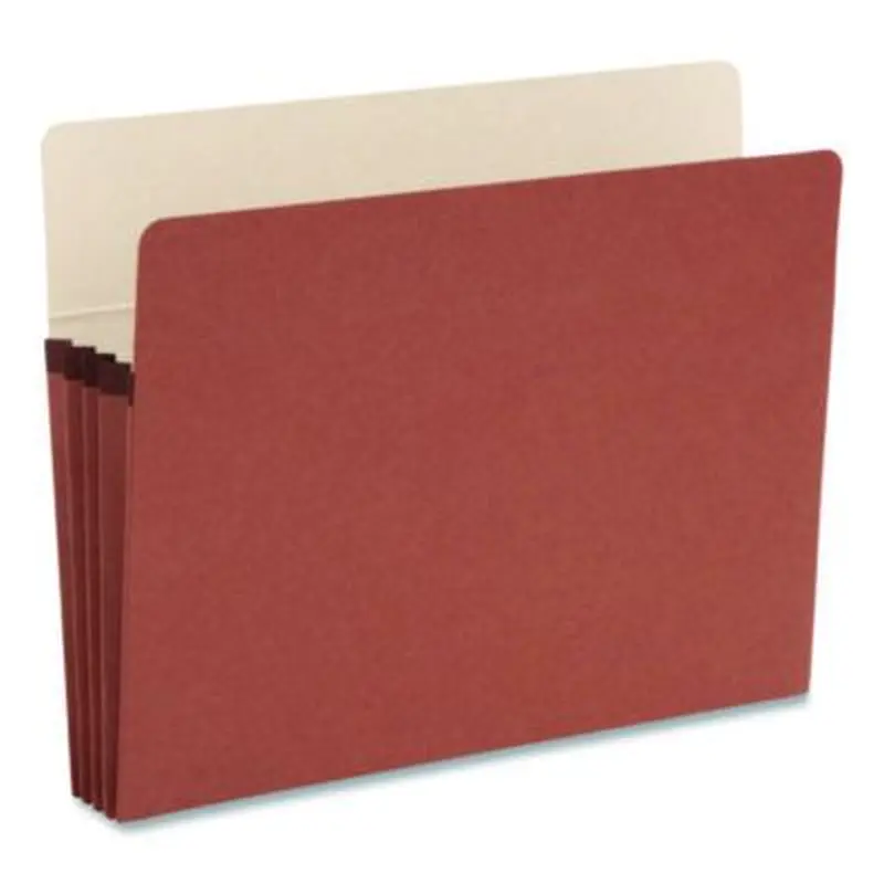SuperTab Pockets, 3.5" Expansion, Letter Size, Redrope, 25/Box - File Jackets/Sleeves/Wallets | Smead