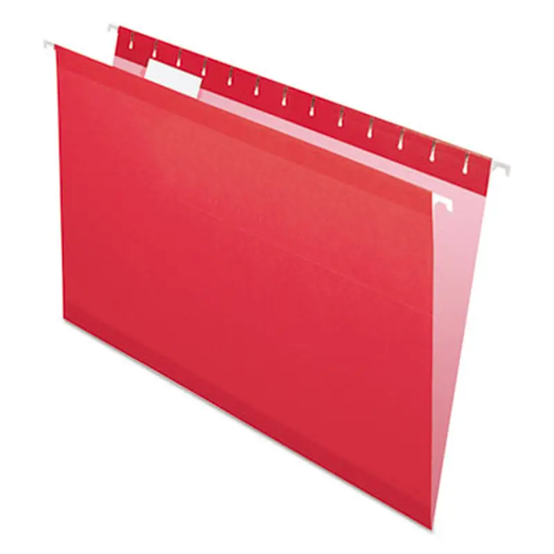 Colored Reinforced Hanging Folders, Legal Size, 1/5-Cut Tabs, Assorted Colors, 25/Box - Hanging File Folders | Pendaflex