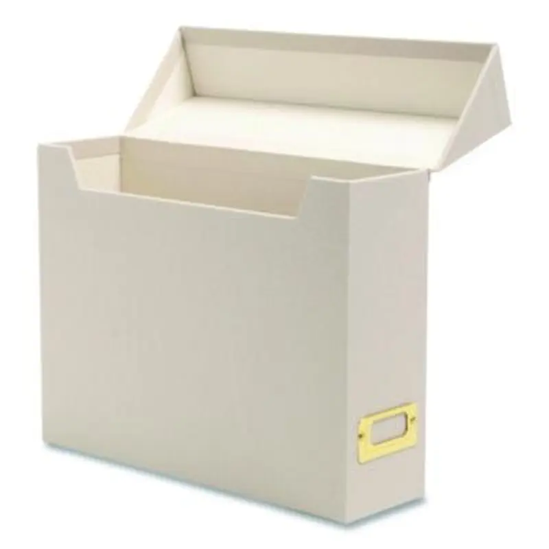 Flip Top Box, Letter Files, 13 x 3.7 x 10, Beige - File Boxes | Smead