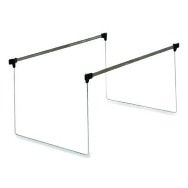 Letter Size Adjustable Hanging File Folder Frame, 14" to 18" Long, Gray/Silver, 2/Box - Hanging File Folder Racks | Pendaflex