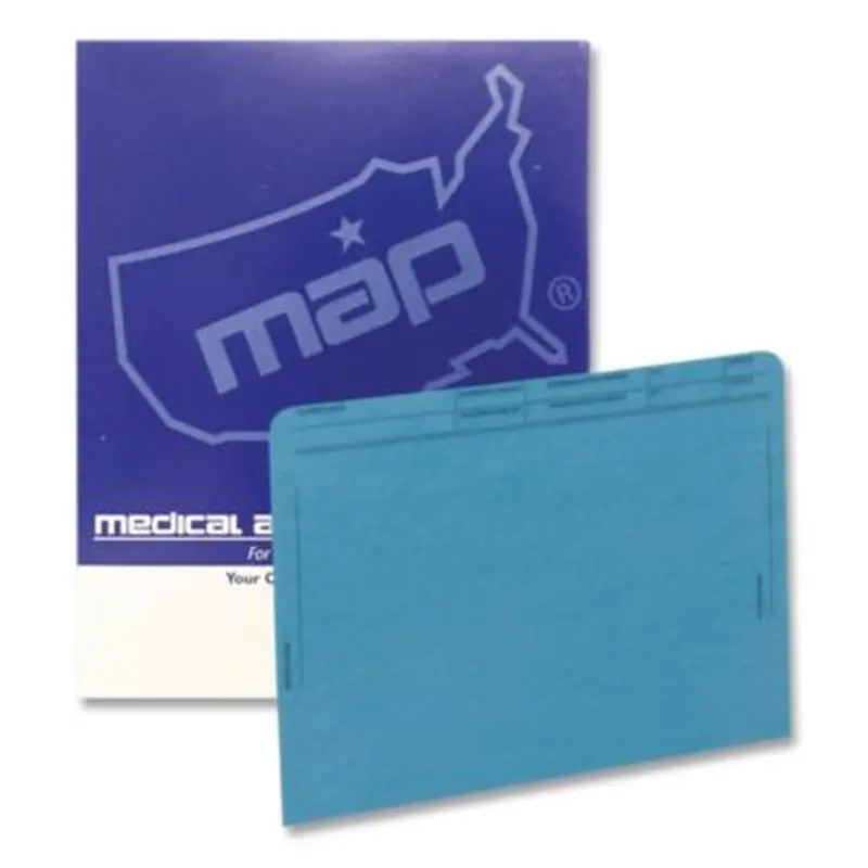 Patient File Pocket, Letter Size, Blue, 50/Box - File Jackets/Sleeves/Wallets | Medical Arts Press