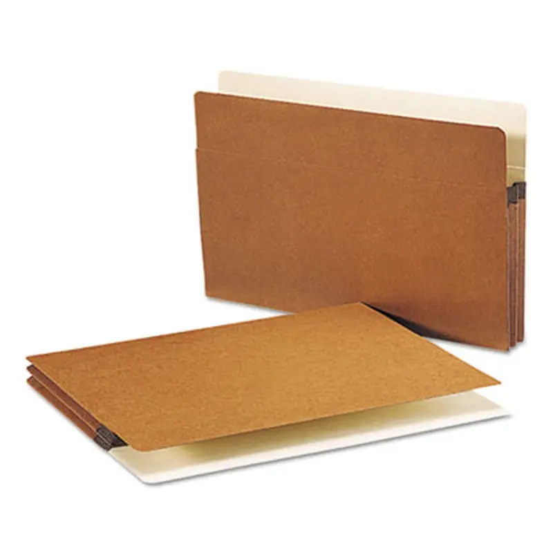 Redrope Drop Front File Pockets, 1.75" Expansion, Legal Size, Redrope, 50/Box - File Jackets/Sleeves/Wallets | Smead