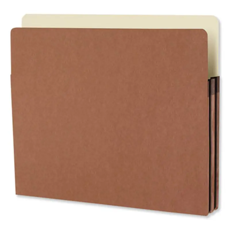 Redrope Drop Front File Pockets, 1.75" Expansion, Letter Size, Redrope, 25/Box - File Jackets/Sleeves/Wallets | Smead