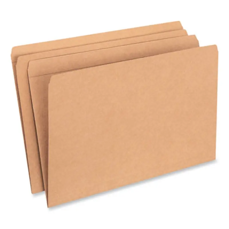Reinforced Kraft Top Tab File Folders, Straight Tabs, Legal Size, 0.75" Expansion, Brown, 100/Box - File Folders | Universal