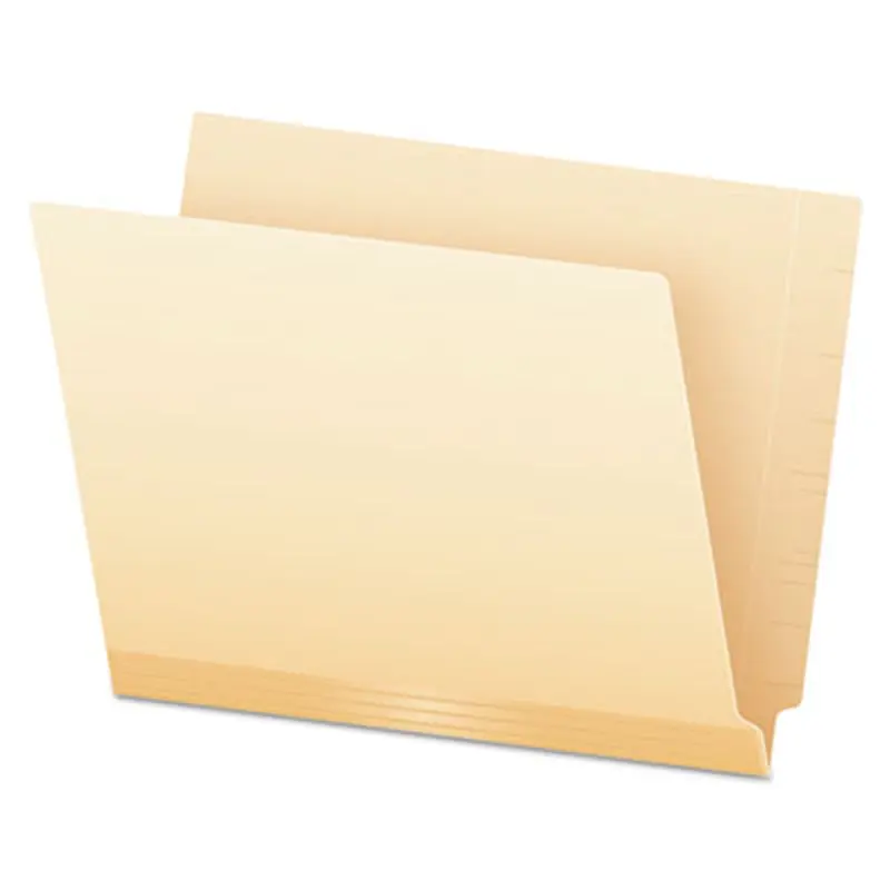 Manila Laminated Spine Shelf File Folders, Straight Tabs, Letter Size, Manila, 100/Box - File Folders | Pendaflex