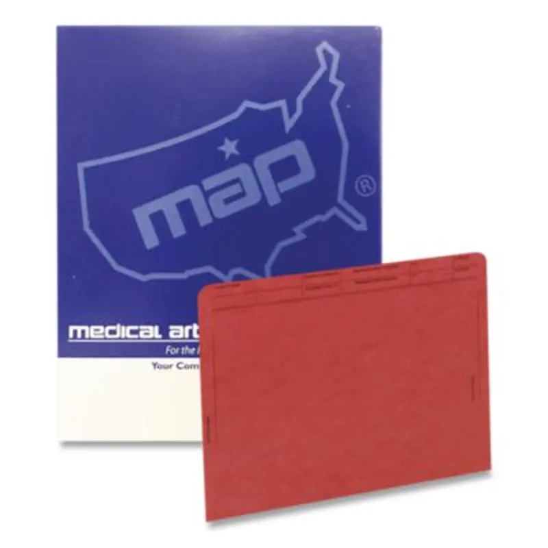 Patient File Pocket, Letter Size, Red, 50/Box - File Jackets/Sleeves/Wallets | Medical Arts Press