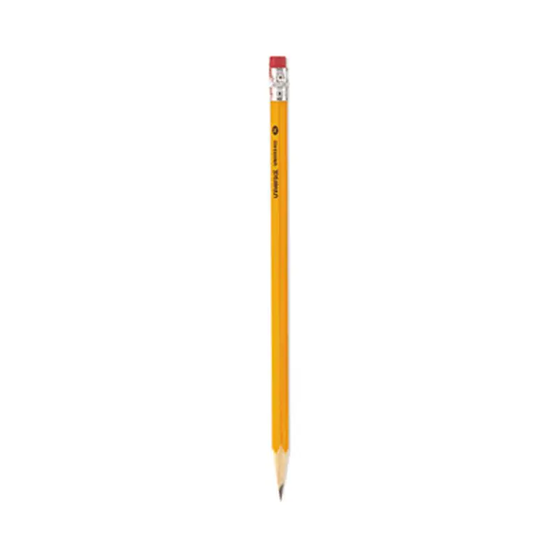 #2 Woodcase Pencil, HB (#2), Black Lead, Yellow Barrel, Dozen - Pencils | Universal