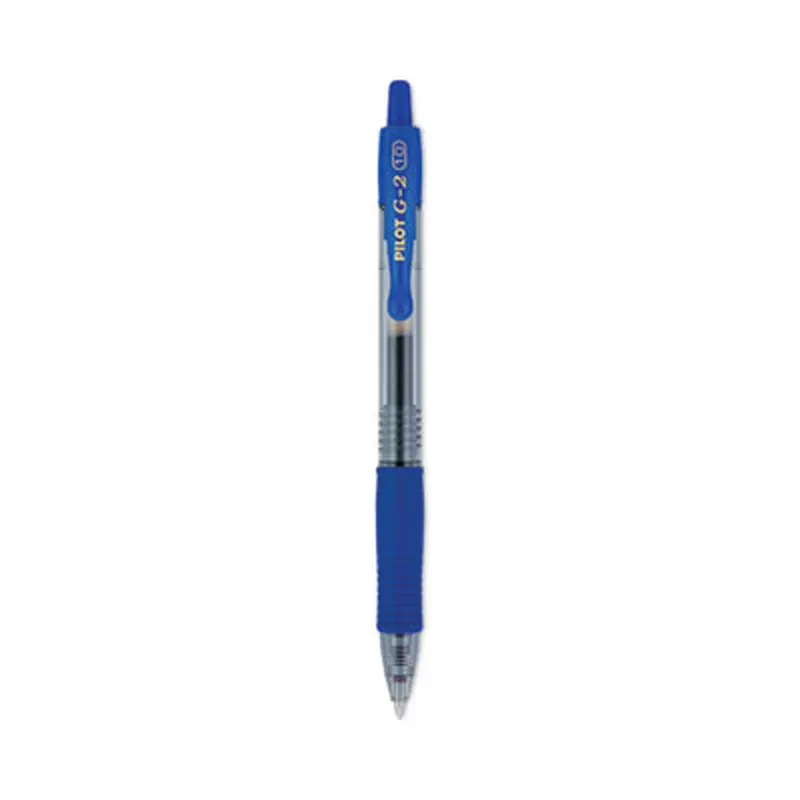 G2 Premium Gel Pen, Retractable, Bold 1 mm, Blue Ink, Smoke/Blue Barrel, Dozen - Pens | Pilot