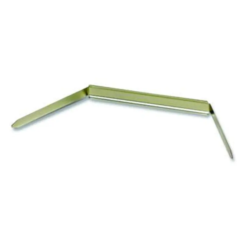 Prong Fastener Base, 2" Capacity, 2.75" Center to Center, Silver, 100/Box - File Fasteners | Officemate