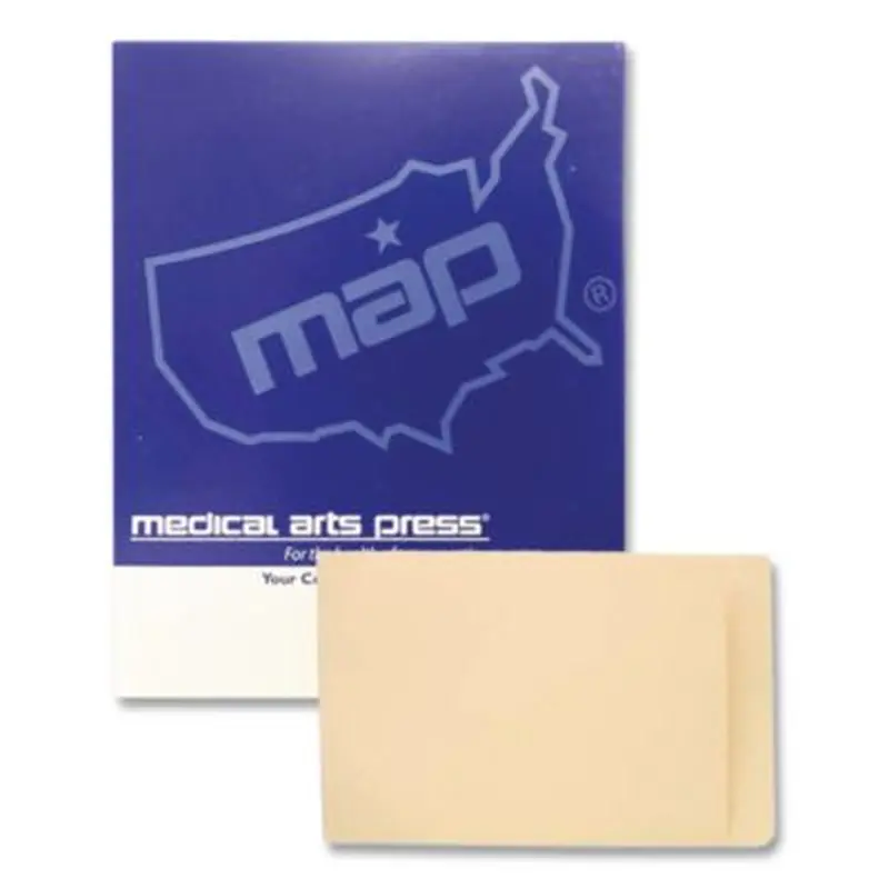 Compact File Pocket, Top Tabs, Manila, 100/Box - File Jackets/Sleeves/Wallets | Medical Arts Press