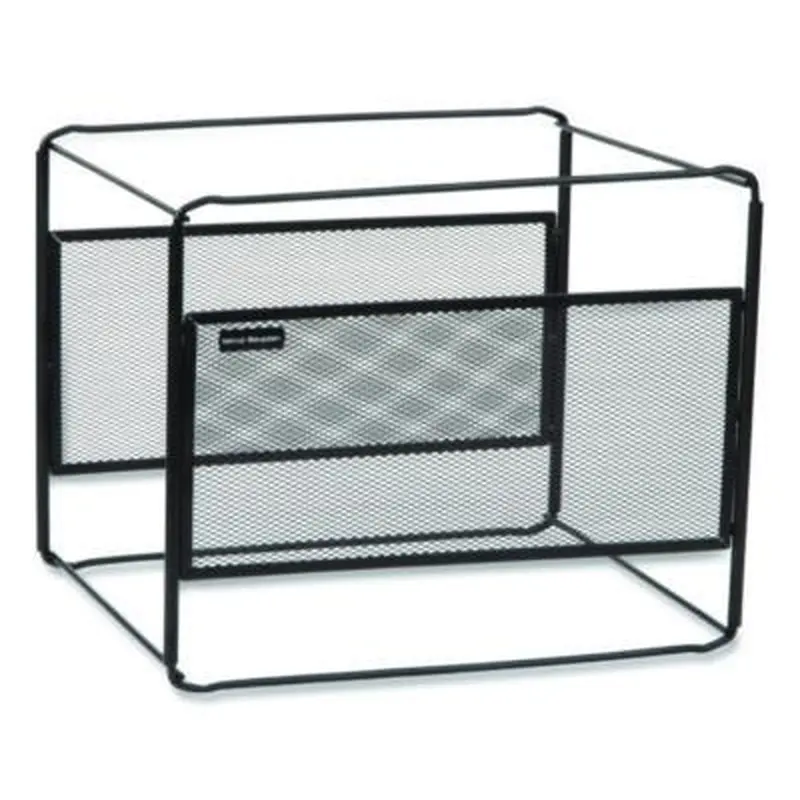 Hanging File Folder Organizer, Letter Size, 13" Long, Black - Hanging File Folder Racks | Mind Reader