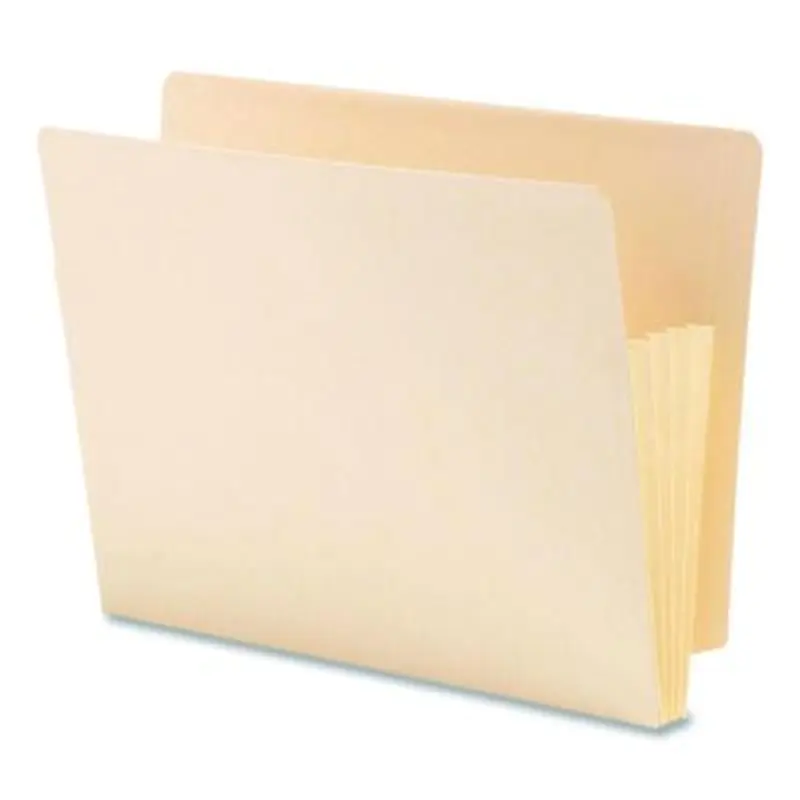 Manila End Tab TUFF Pockets, 3.5" Expansion, Letter Size, Manila, 10/Box - File Jackets/Sleeves/Wallets | Smead