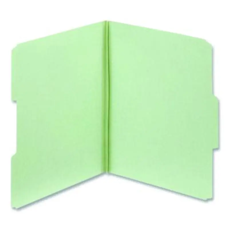 Pressboard Expanding File Folders, 1/3-Cut Tabs: Assorted Positions, Letter Size, 2" Expansion, Light Green, 25/Box - File Folders | Pendaflex