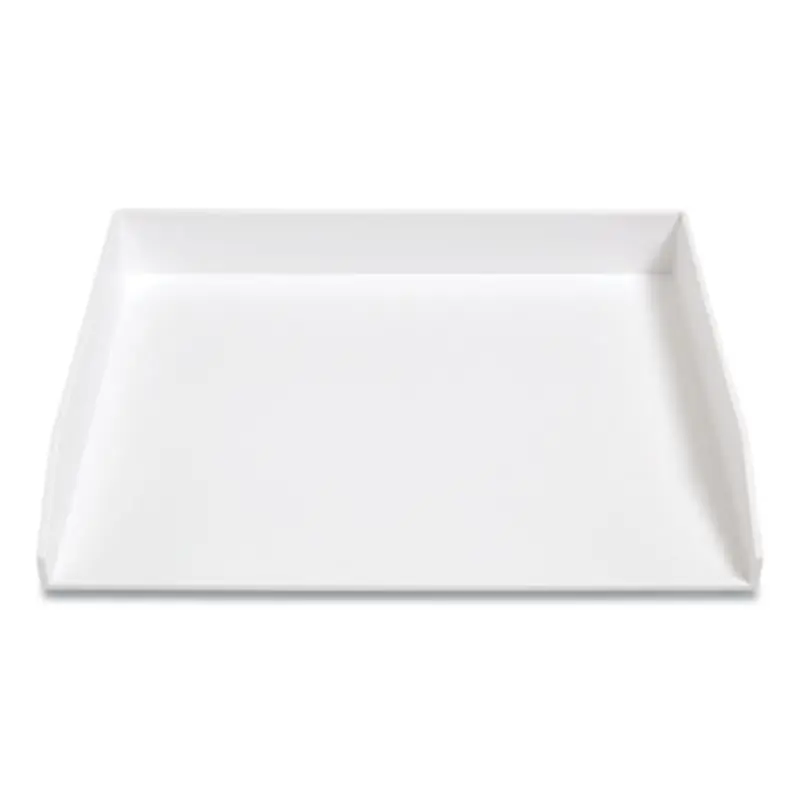 Side-Load Stackable Plastic Document Tray, 1 Section, Letter-Size, 12.24 x 9.8 x 1.75, White - Desktop Document Racks & Sorters | TRU RED