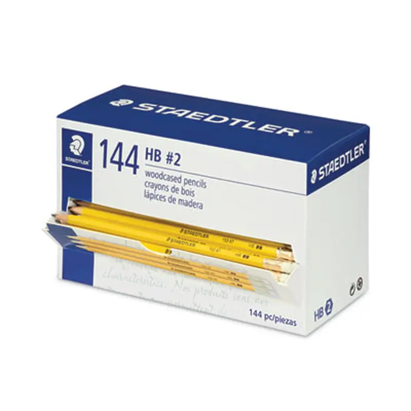 Woodcase Pencil, HB (#2), Black Lead, Yellow Barrel, 144/Pack - Pencils | Staedtler