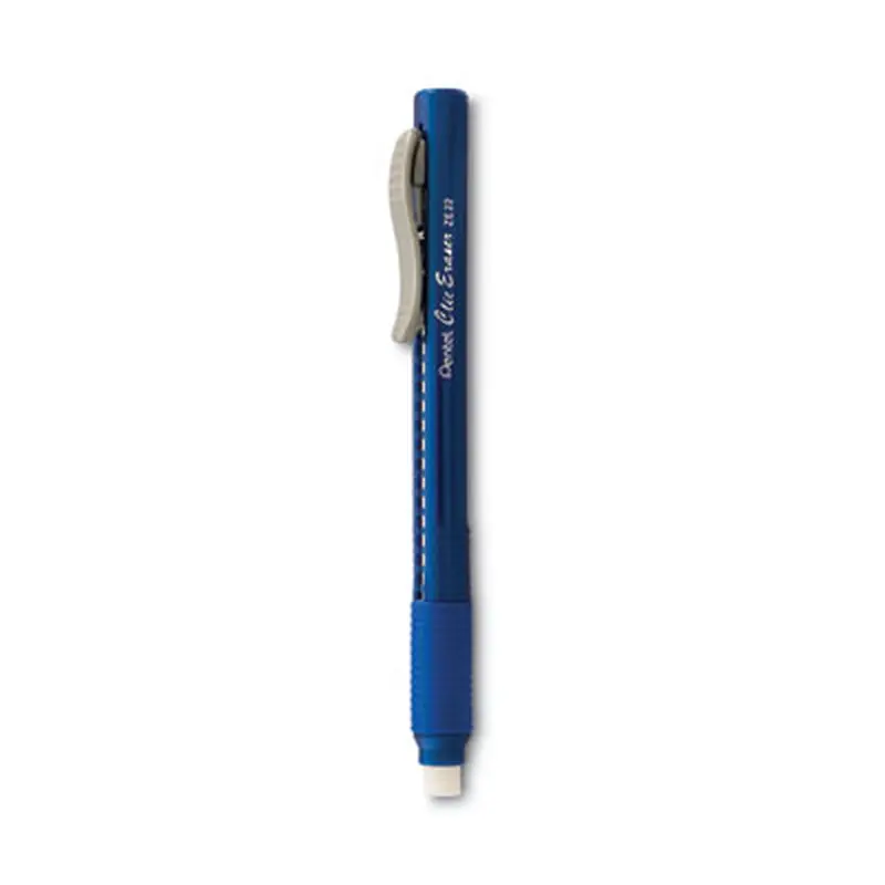 Clic Eraser Grip Eraser, For Pencil Marks, White Eraser, Blue Barrel - Pencil & Ink Erasers | Pentel