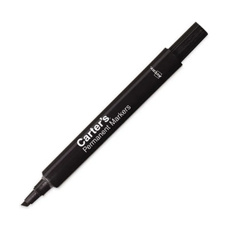 Large Desk Style Permanent Marker, Broad Chisel Tip, Black, Dozen - Markers | Carter's